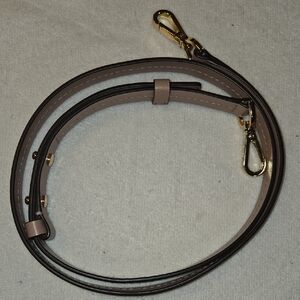 ​Authentic Michael Kors Leather Crossbody Strap - Soft Pink/Gold - 41"-46"